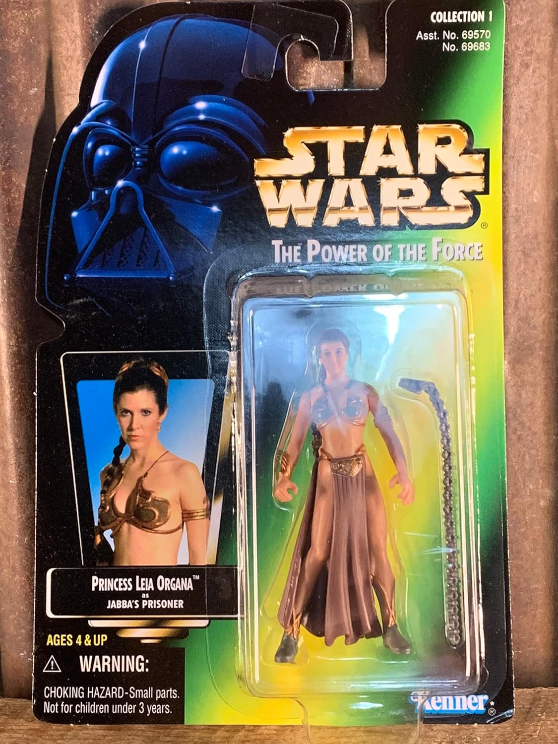 Star Wars The Power of the Force – Figura de acción de la princesa Leia Organa como prisionera de Jabba
