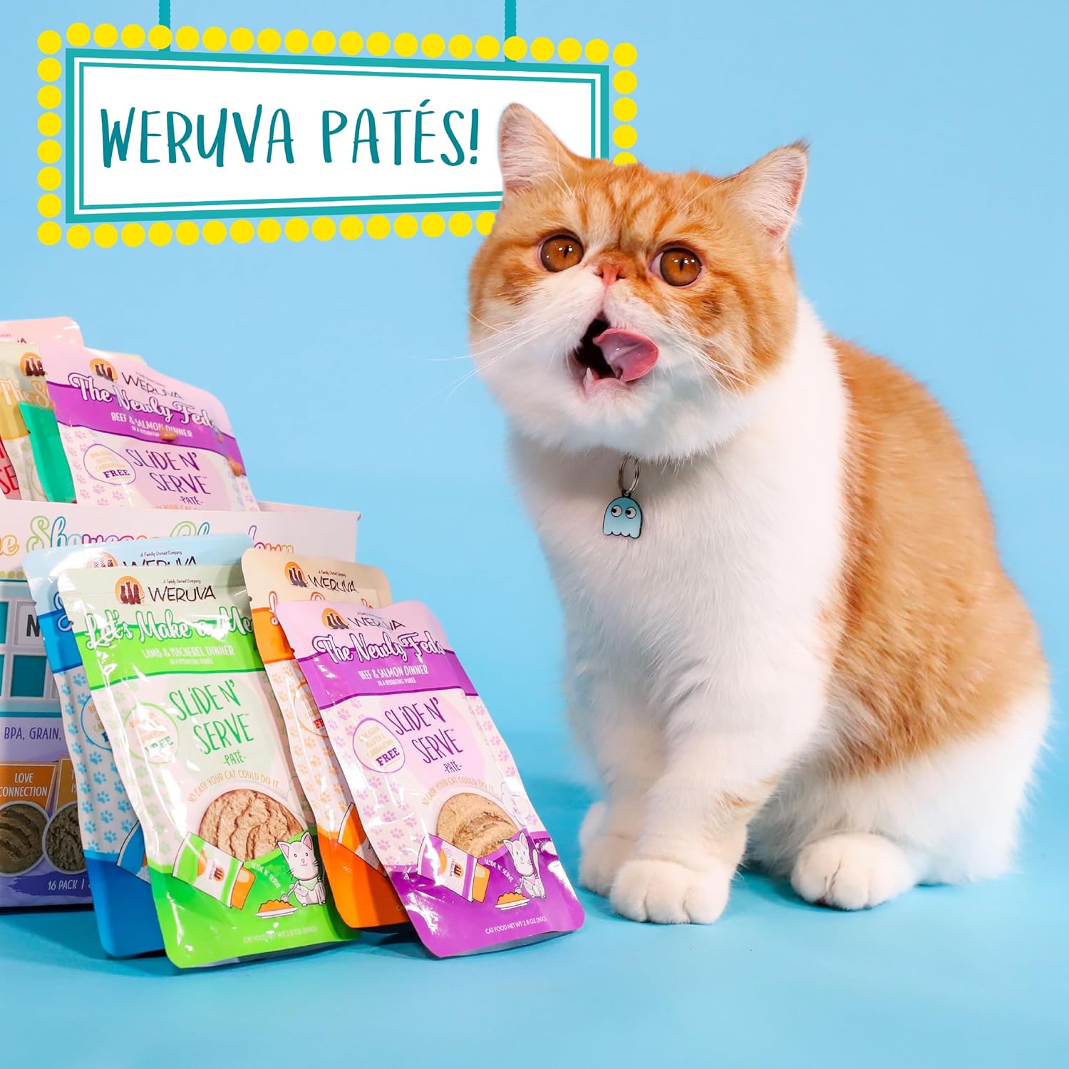 Weruva Slide N’ Serve Paté, alimento húmedo para gatos, The Slice is Right, cena de salmón silvestre, bolsa de 5.5 oz (156 g) (paquete de 12),