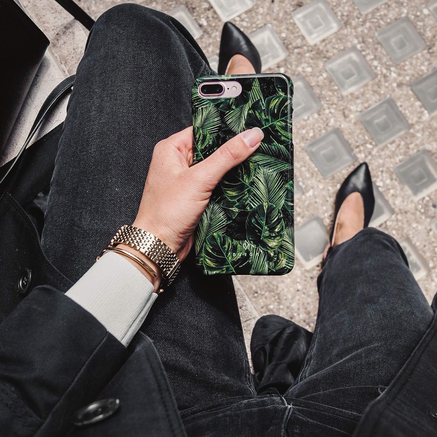 BURGA Funda para teléfono compatible con Samsung Galaxy S20 FE  Carcasa rígida híbrida de 2 capas + funda protectora de silicona  Hojas de hojas de