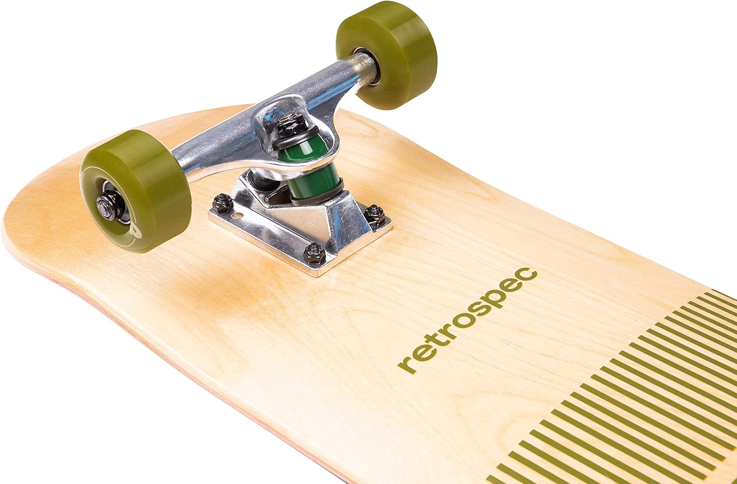 Retrospec Alameda Skateboard Complete  Cubierta de madera de arce canadiense con camiones de aleación de aluminio de 5.5 pulgadas para