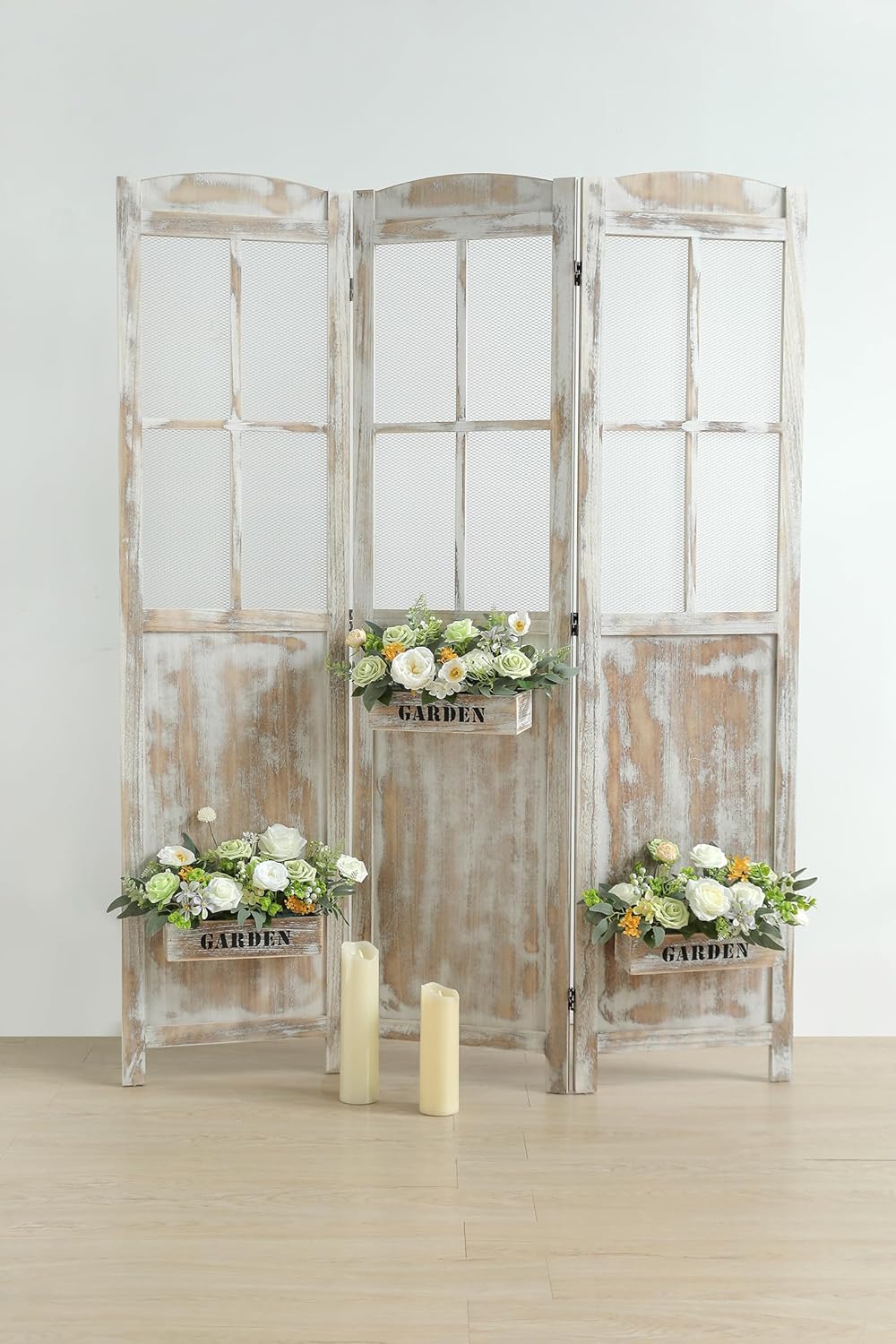 Caja combinada de flores artificiales de color verde claro, rosas falsas con tallos de seda, flores artificiales para ramos de novia, flores