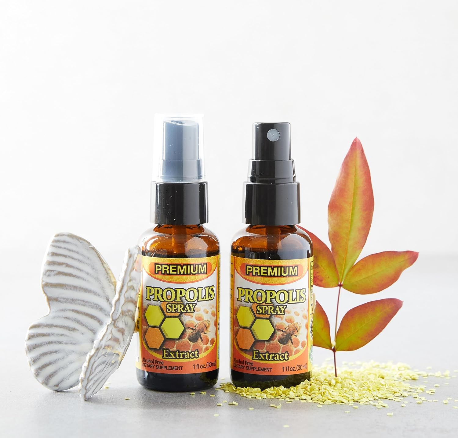 Dr.K&C HNHusa Premium Propolis Spray Alivio del Dolor de Garganta 1.0 fl oz Antioxidante Sistema Inmunológico Apoyo Calmante Natural Abeja Miel
