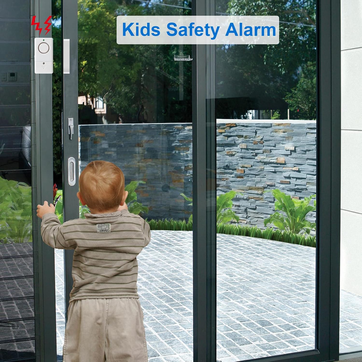 Sensor de alarma de puerta, alarma para puertas al abrir, alarma de puerta de ventana de 120 DB, alarmas de puerta para seguridad de los niños,