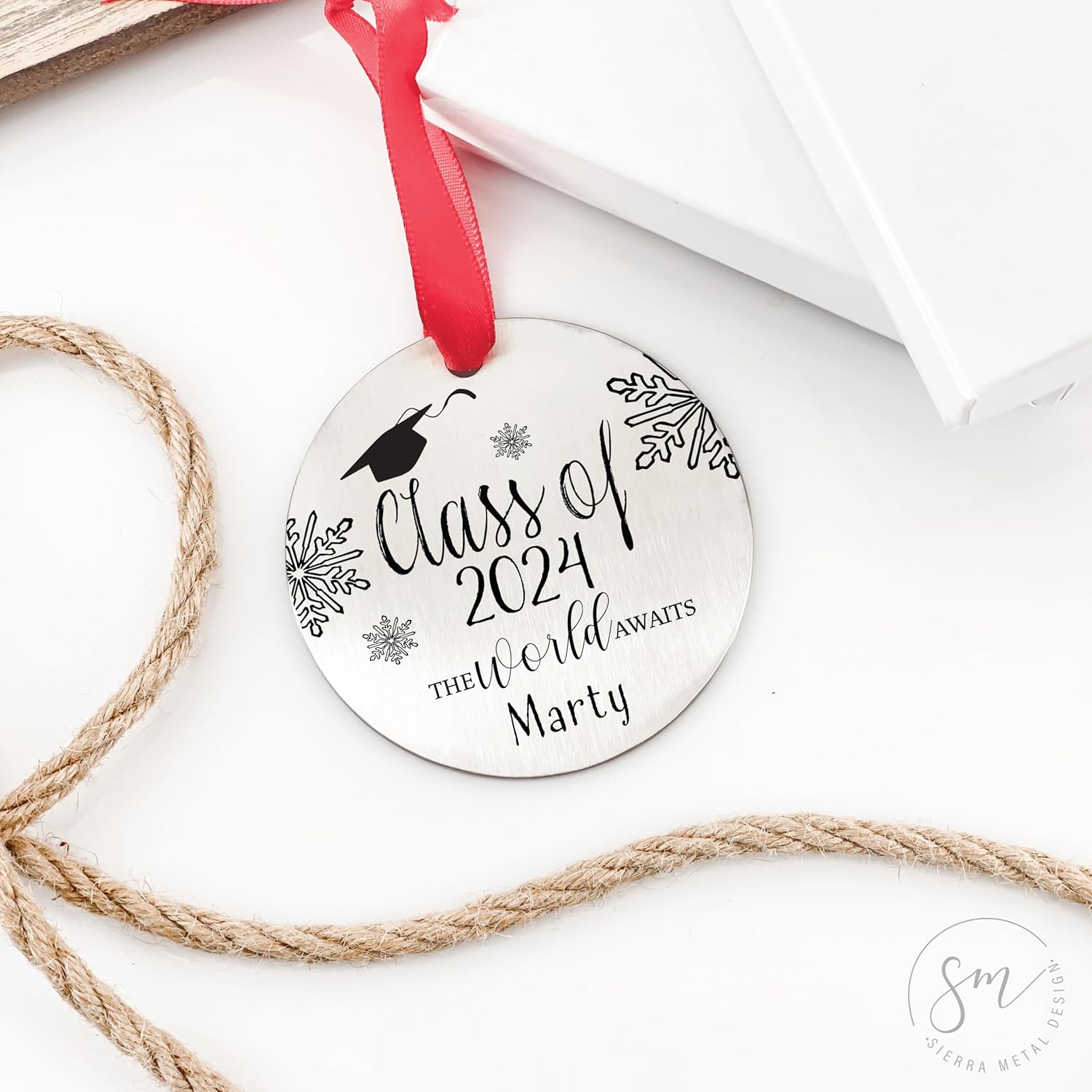 Class Of 2024 Ornament Personalized Graduation Christmas Ornament 2022 Ornament Christmas Graduate College Graduation High School Graduate 2023 2022