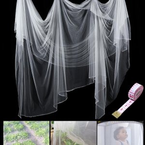 Zonon – Mosquitera para insectos, malla protectora contra pájaros, mosca, escondite de caza, malla de protección para plantas de jardín, Blanco Zonon – Mosquitera para insectos, malla protectora contra pájaros, mosca, escondite de caza, malla de protección para plantas de jardín, Blanco