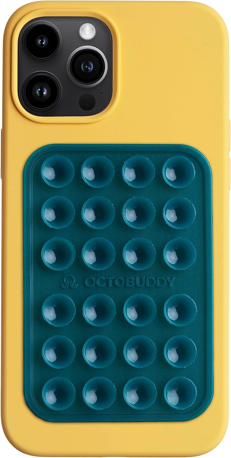 OCTOBUDDY MAX  Funda adhesiva de silicona con succión para teléfono  Compatible con iPhone y Android, soporte antideslizante para accesorios móviles