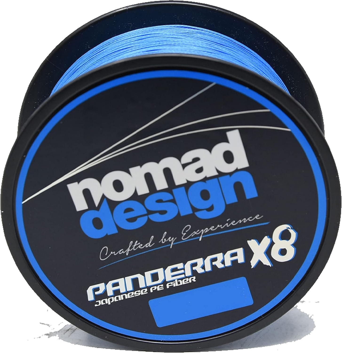 Nomad Design PANDERRA – Trenza X8 azul cian, línea de pesca de fibra de polietileno azul premium con tecnología de micro tejido, revestimiento