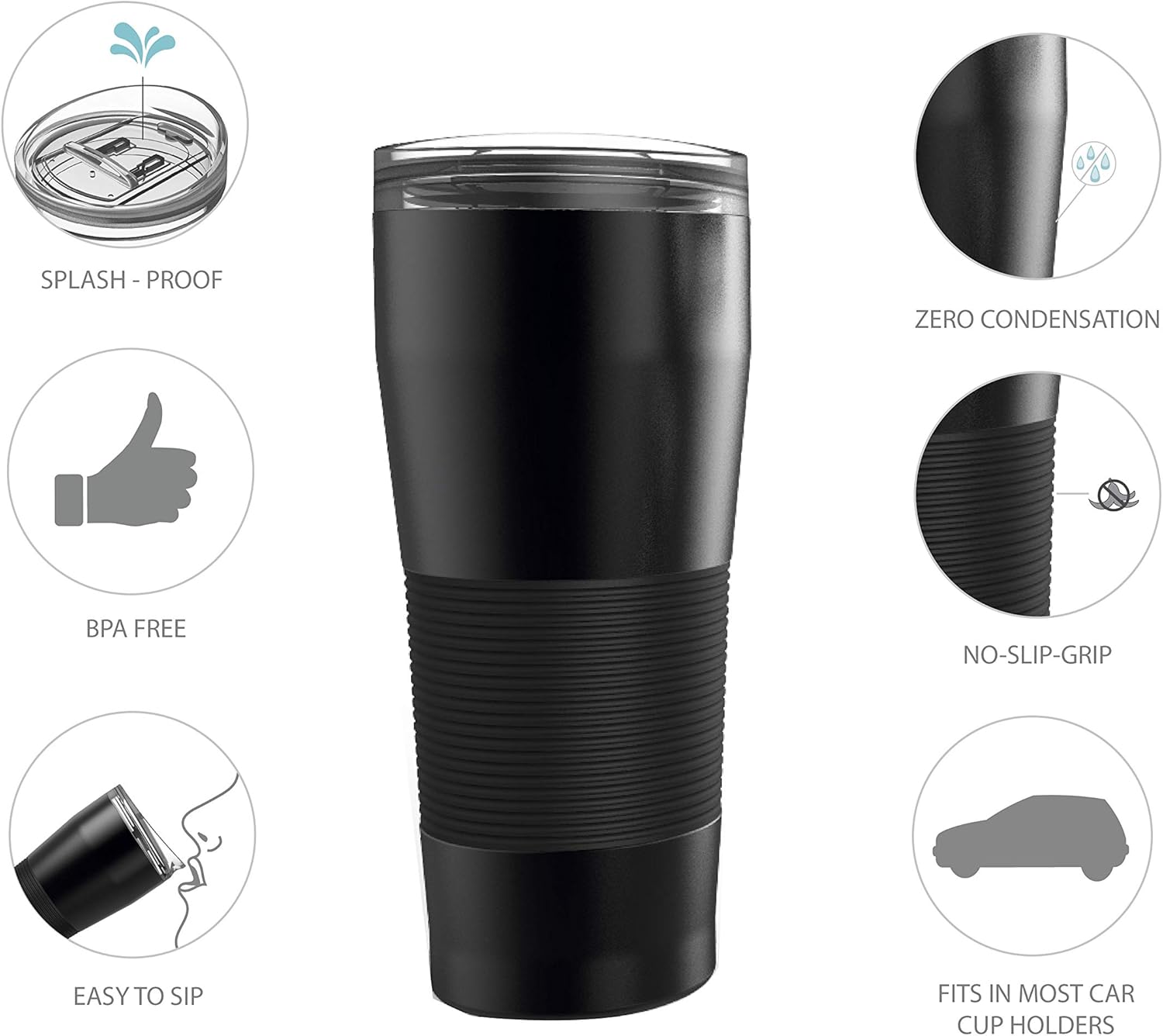 Zak Designs Lynden – Vaso de acero inoxidable aislado al vacío de la Liga de la Justicia Core Aquaman, 28 onzas