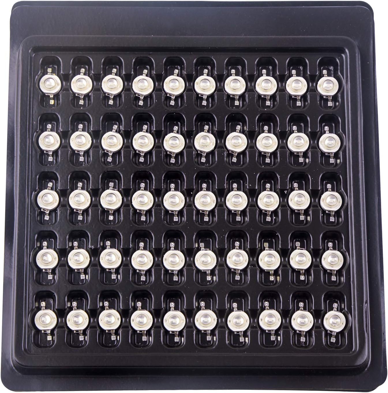 (Paquete de 20) 1W 6500K blanco frío LED perlas, chip LED, bombilla de lámpara LED para luces LED de escenario