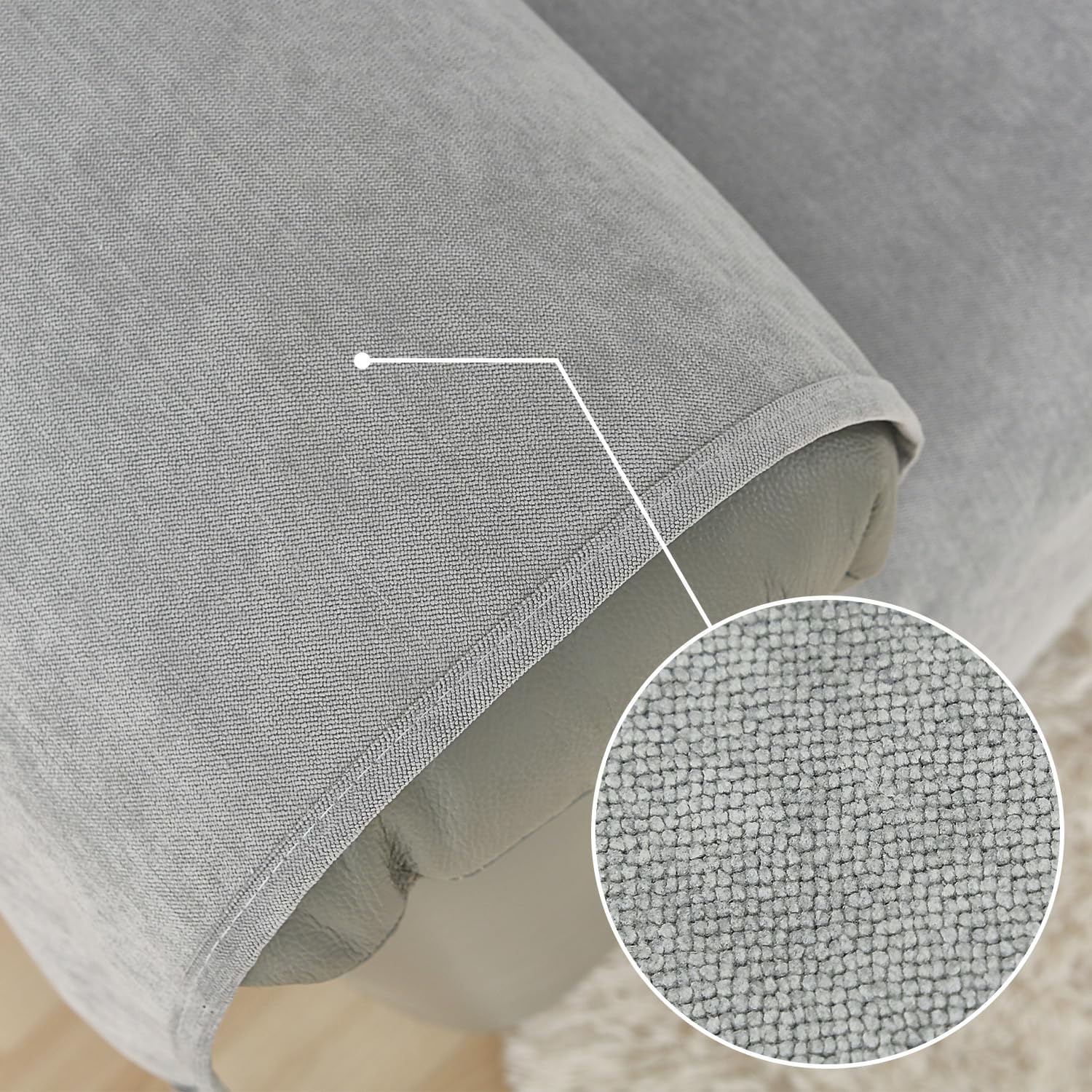 Funda acolchada impermeable para sofá, protector de muebles RBSC, funda de sofá lavable con correas elásticas para niños, perros, mascotas
