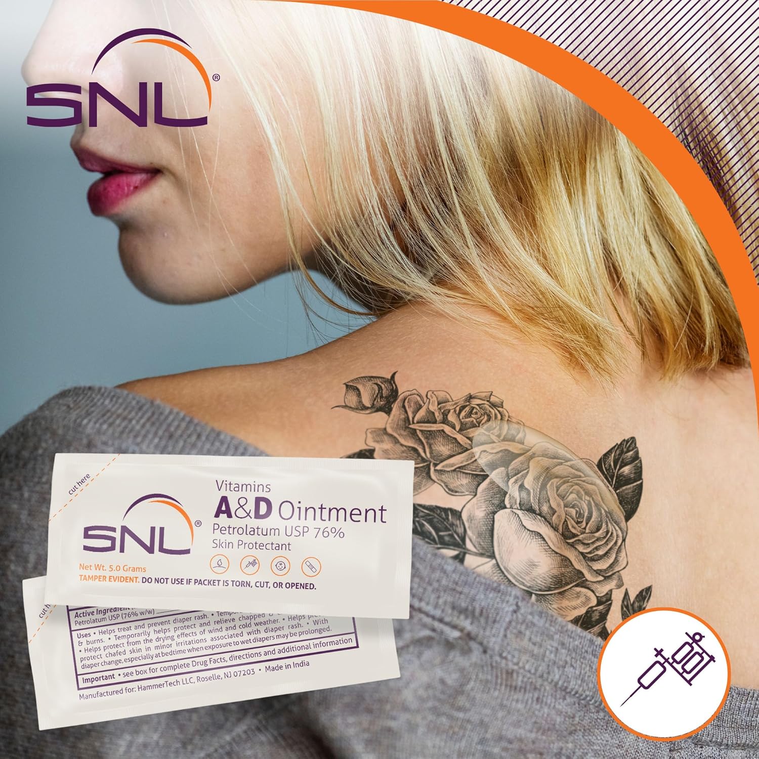 SNL Ungüento de vitaminas A y D de calidad para  Erupción del pañal de bebé  Quemaduras  Cuidado posterior del tatuaje  Cuidado de la piel  75