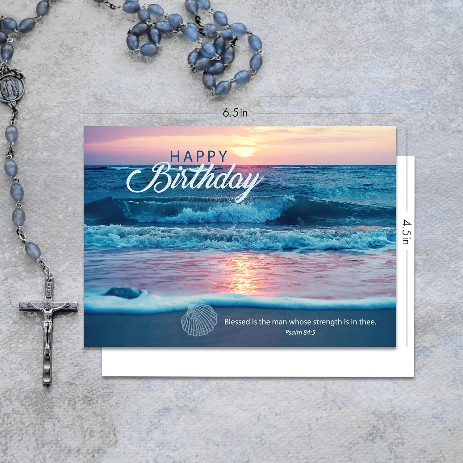 Faithfully Yours Designer Greetings Landscape – Surtido de tarjetas de cumpleaños en caja, majestad de Dios con versículos bíblicos de las