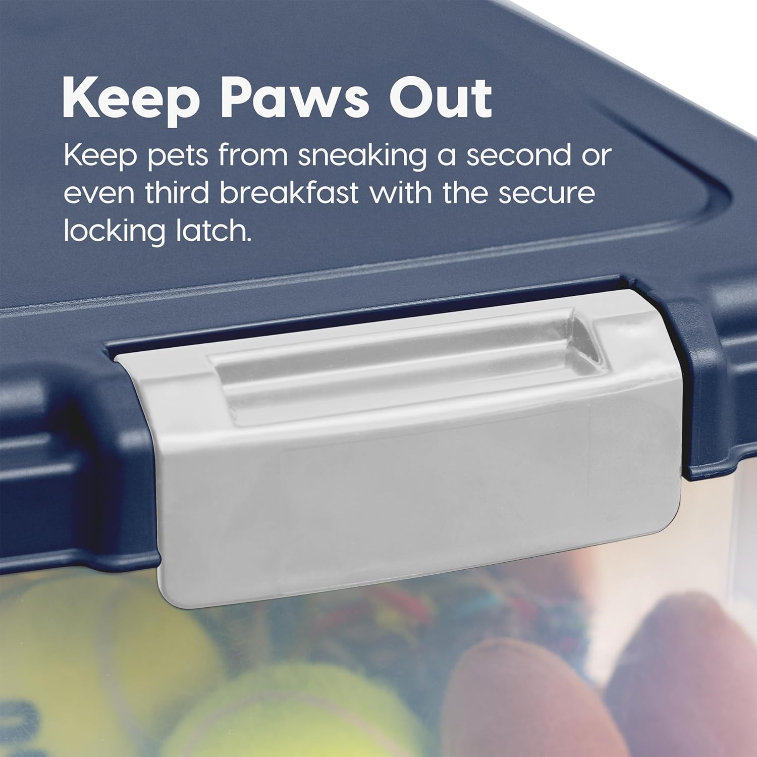 IRIS USA – Recipiente hermético de 30 libras42.7 cuartos de galón. IRIS USA WeatherPro – Contenedor hermético para alimentos para mascotas, con