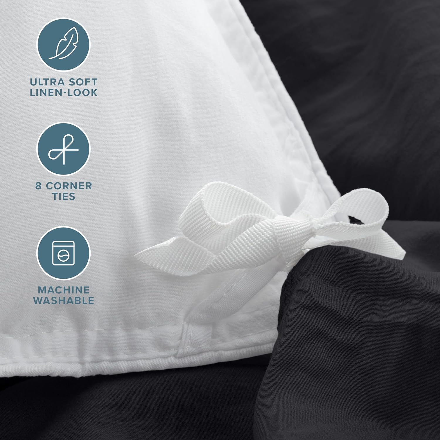 Bare Home – Funda arenada de edredón para cama matrimonial – colección 1800 Premium, de microfibra cepillada ultrasuave, de fácil cuidado (cama