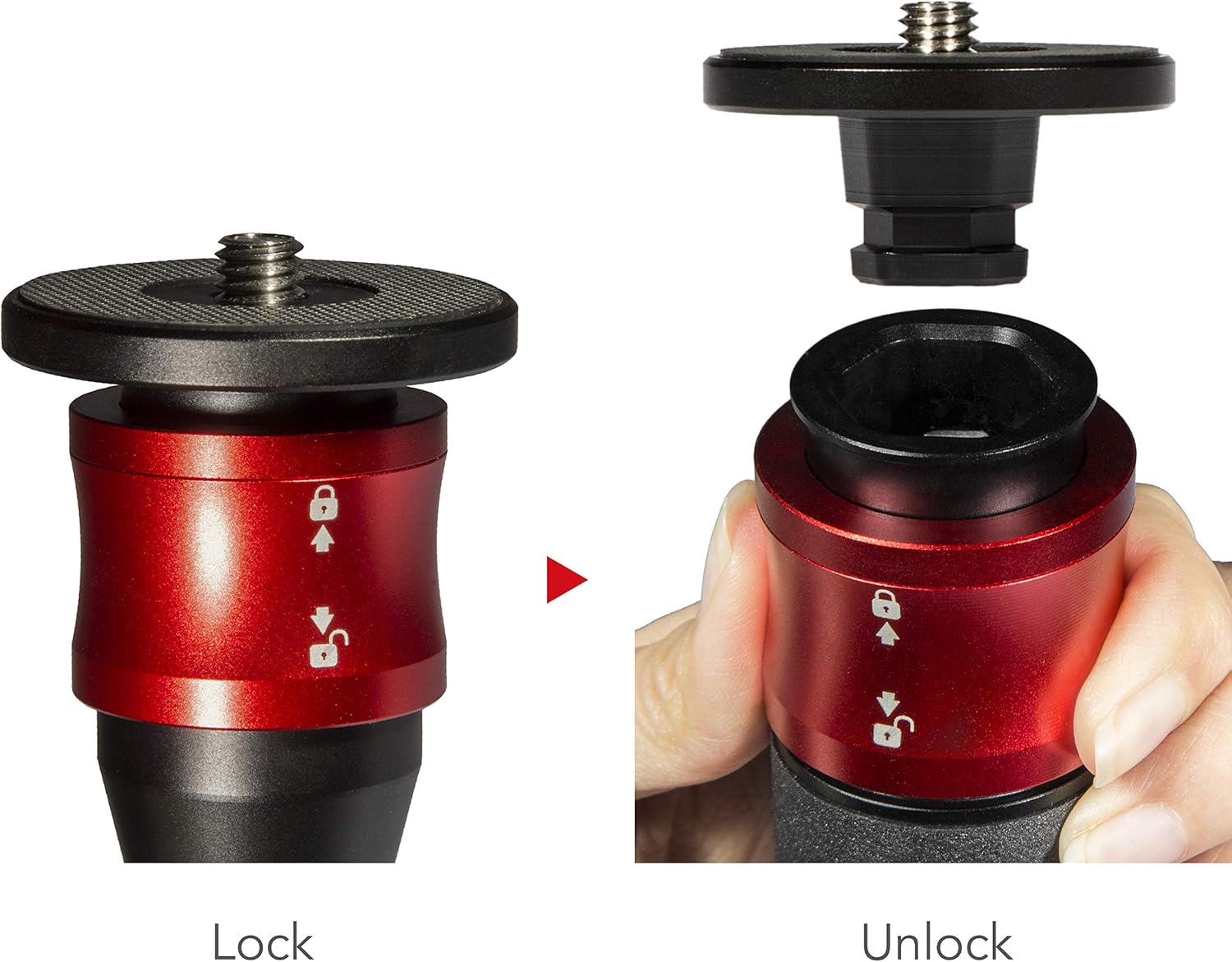 IFOOTAGE Monopod profesional de 71 pulgadas y placa de liberación rápida, monopie de fibra de carbono para cámaras DSLR, cámara de viaje portátil