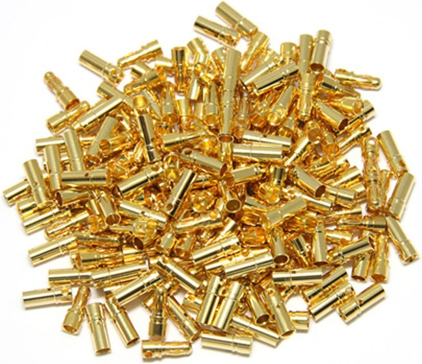 50 pares ShareGoo 0.138 in macho hembra oro banana enchufe bala enchufe enchufe para RC batería ESC motor con 1 correa de batería Lipo