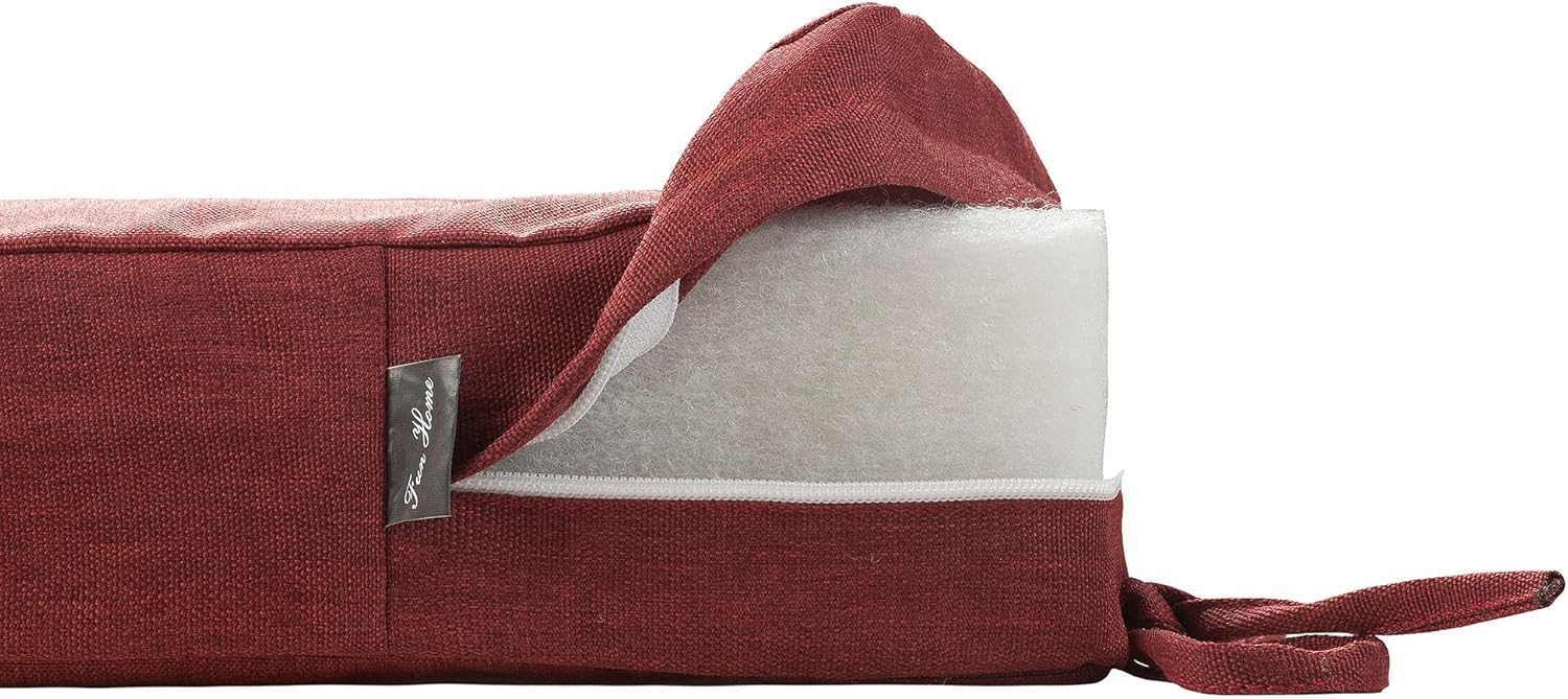 Fundas de cojín para bancosofá de exterior de 54 x 18 x 3 pulgadas para muebles de patio, fundas de cojín de repuesto para sillas de asiento, sofá,