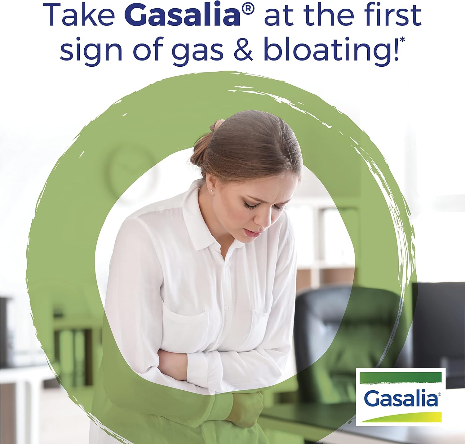 Boiron Gasalia tabletas para aliviar la presión de gas, dolor abdominal, hinchazón y molestias, 120 unidades (2 paquetes de 60)