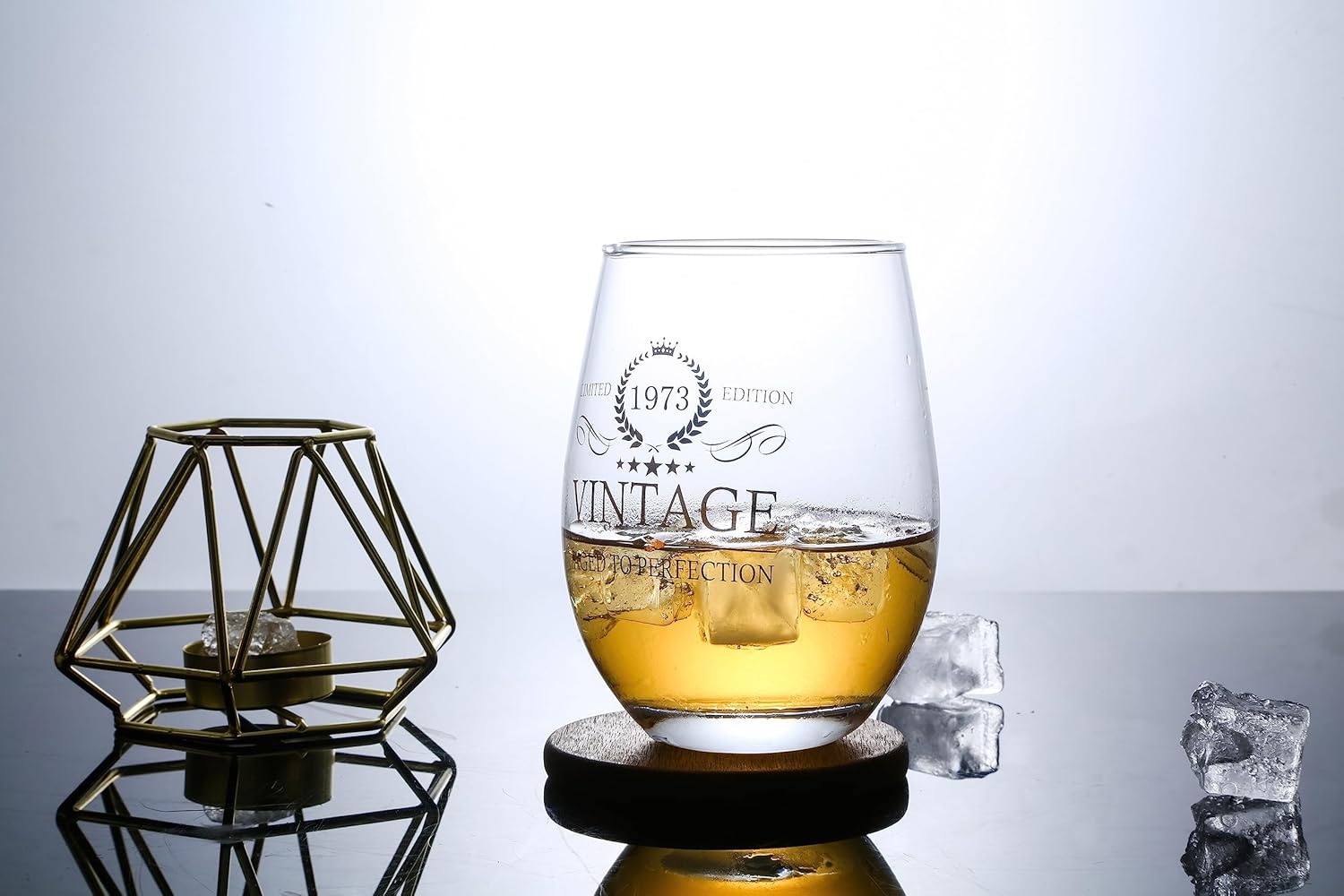Regalos de cumpleaños número 50, copas de vino de cumpleaños 50 para hombres y mujeres, regalo de decoración de aniversario de boda para fiesta de