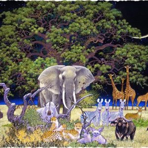 Rompecabezas de madera para adultos, Savanna Moon, 527 piezas de madera únicas por Nautilus Puzzles. Fabricado en los Estados Unidos. Rompecabezas de madera para adultos, Savanna Moon, 527 piezas de madera únicas por Nautilus Puzzles. Fabricado en los Estados Unidos.