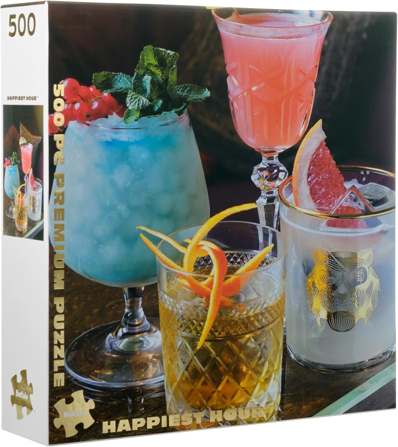 Buffalo Games – Gold – Happiest Hour – Rompecabezas de 500 piezas