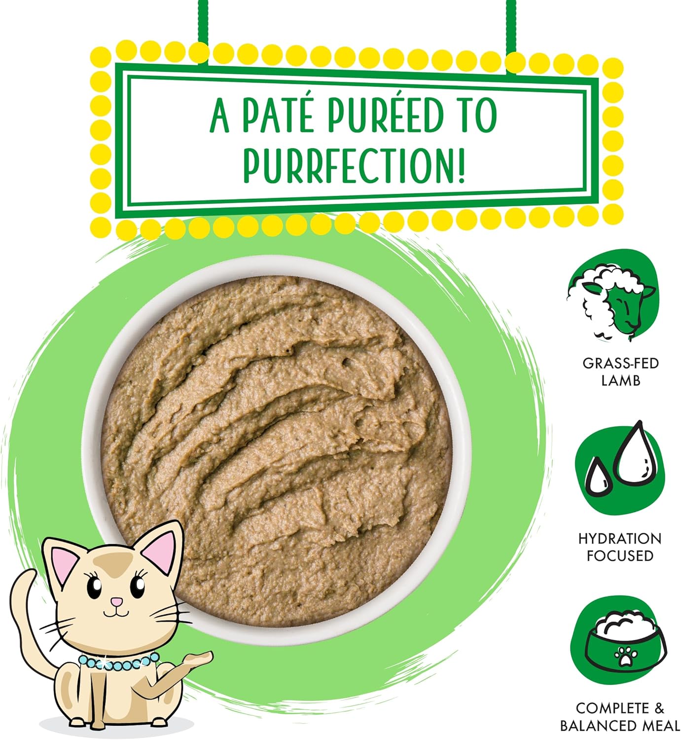 Weruva Slide N’ Serve Paté, alimento húmedo para gatos, Let’s Make a Meal, cena de cordero y caballa, bolsa de 2.8 oz (80 g) (paquete de 12)