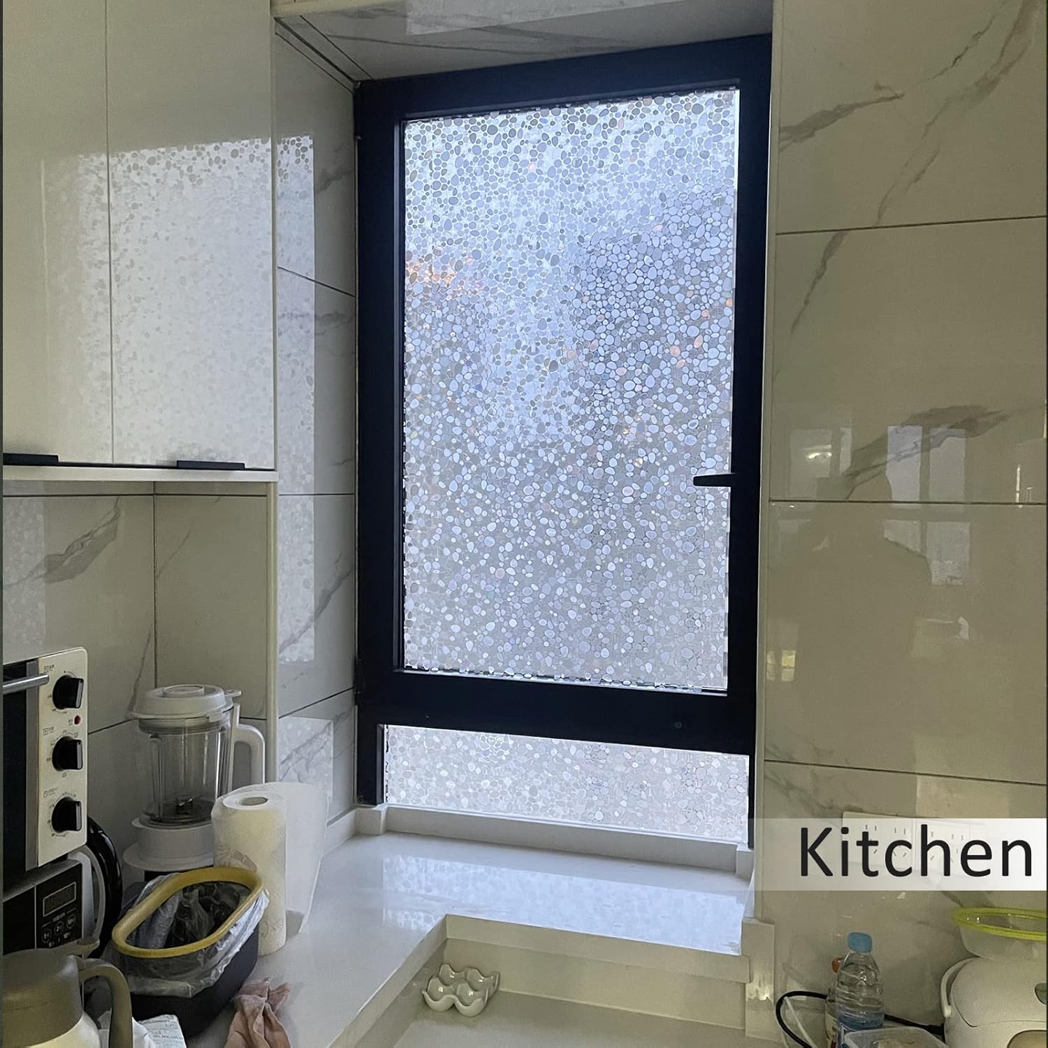 Película de privacidad para ventana, adherencia estática no adhesiva, calcomanías decorativas 3D para vidrio, adhesivo estático, adhesivo decorativo