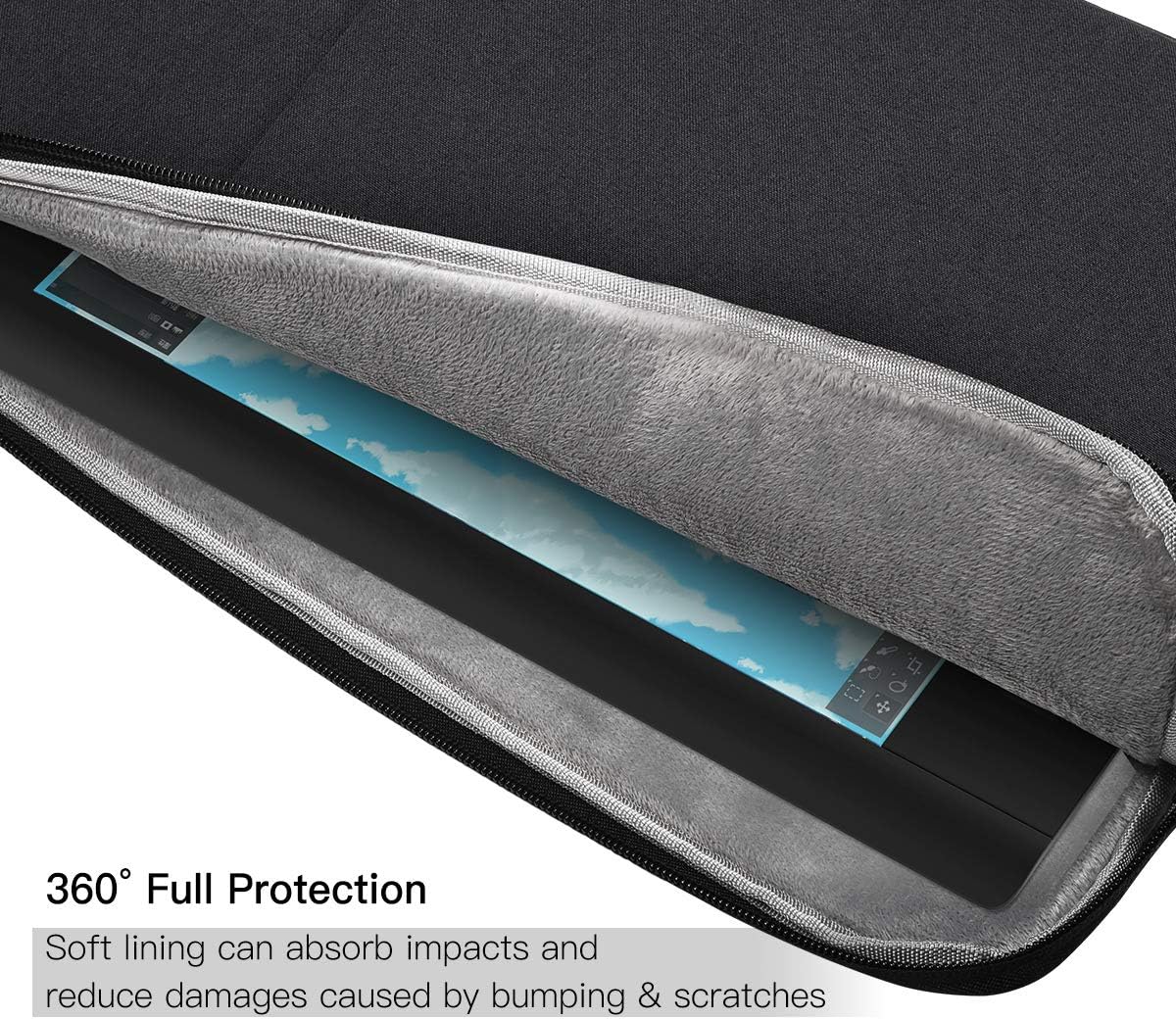 Funda protectora para tableta de dibujo para Wacom Cintiq Pro 16Cintiq 16, funda de transporte Wacom (negro)