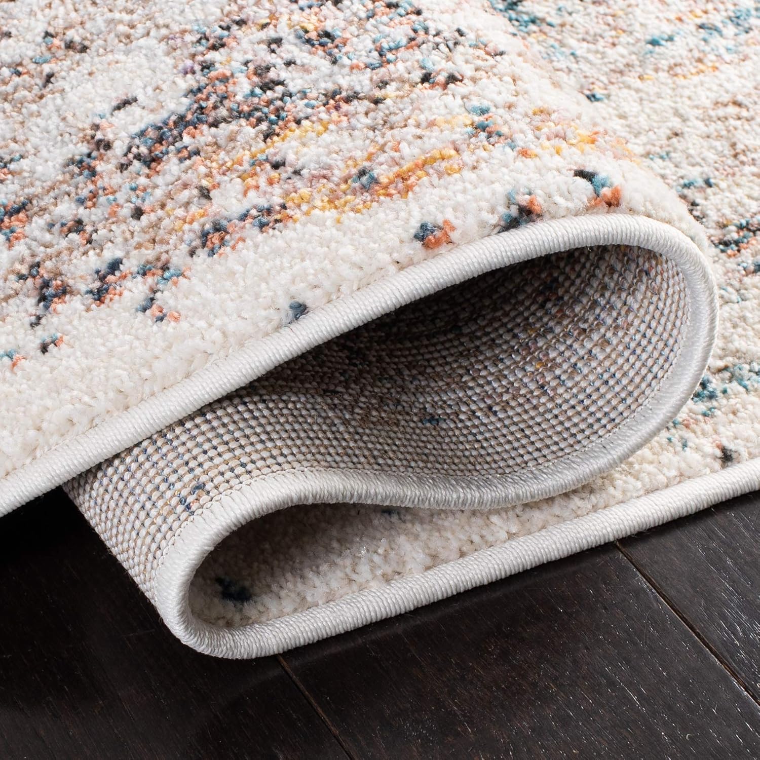 SAFAVIEH Crystal Collection CRS319A – Alfombra moderna abstracta que no desprende pelusa, para sala de estar, dormitorio, comedor, oficina en casa,