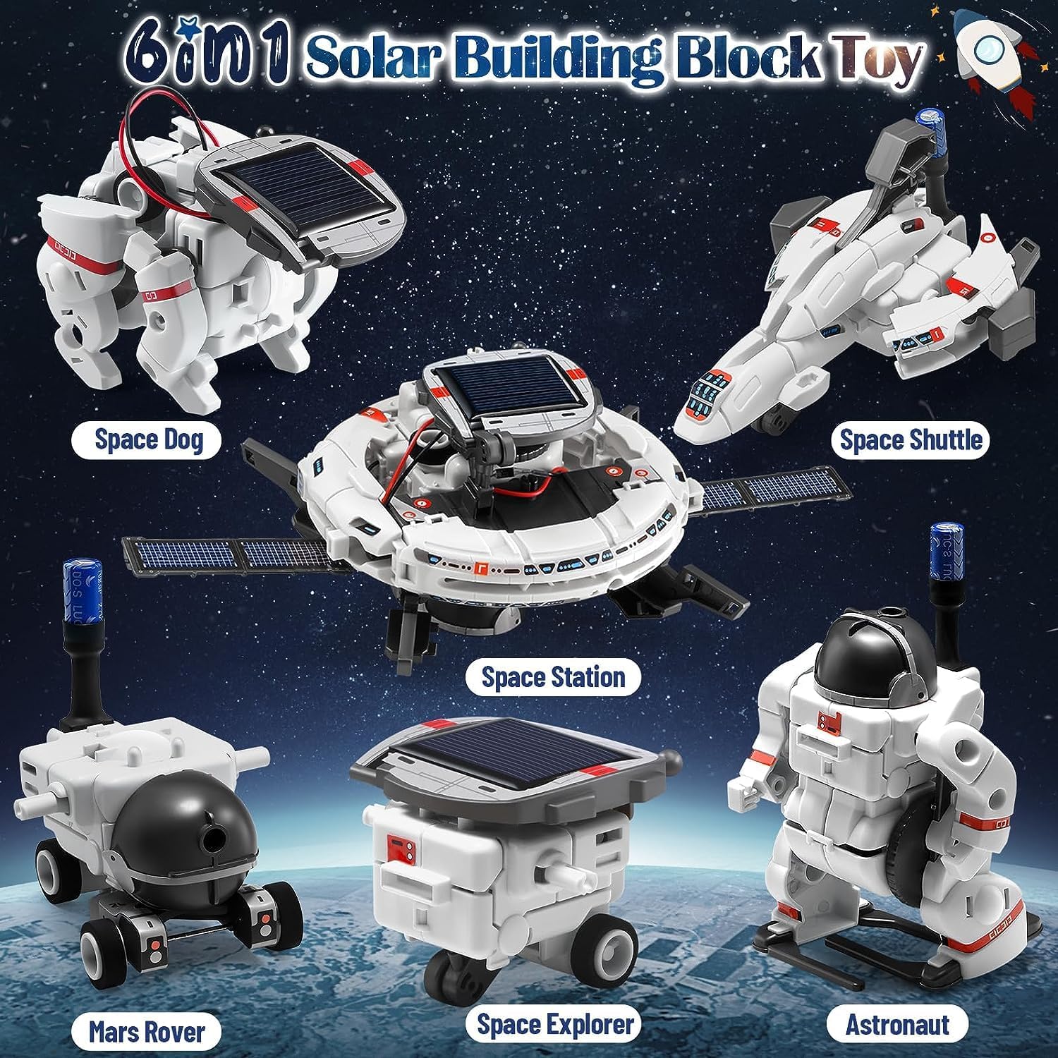 STEM Toys Proyectos para niños de 8 a 12 años, kits de ciencia, robot solar, juguetes espaciales, regalos para niños de 8 a 14 años, experimentos de
