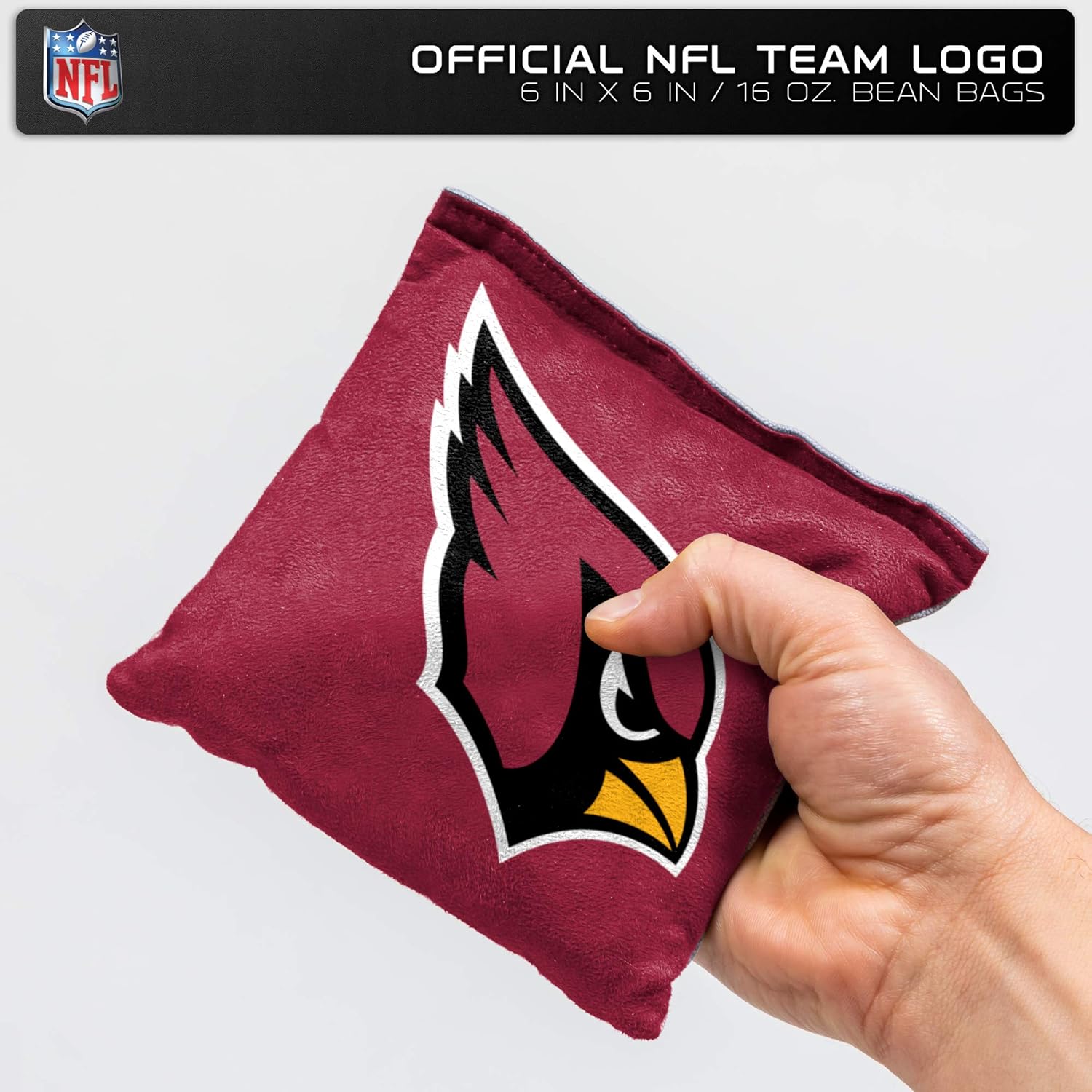 Wild Sports – Bolsas de frijoles de doble cara de fútbol americano profesional de la NFL, 8 unidades, bolsas de lanzamiento de primera calidad para