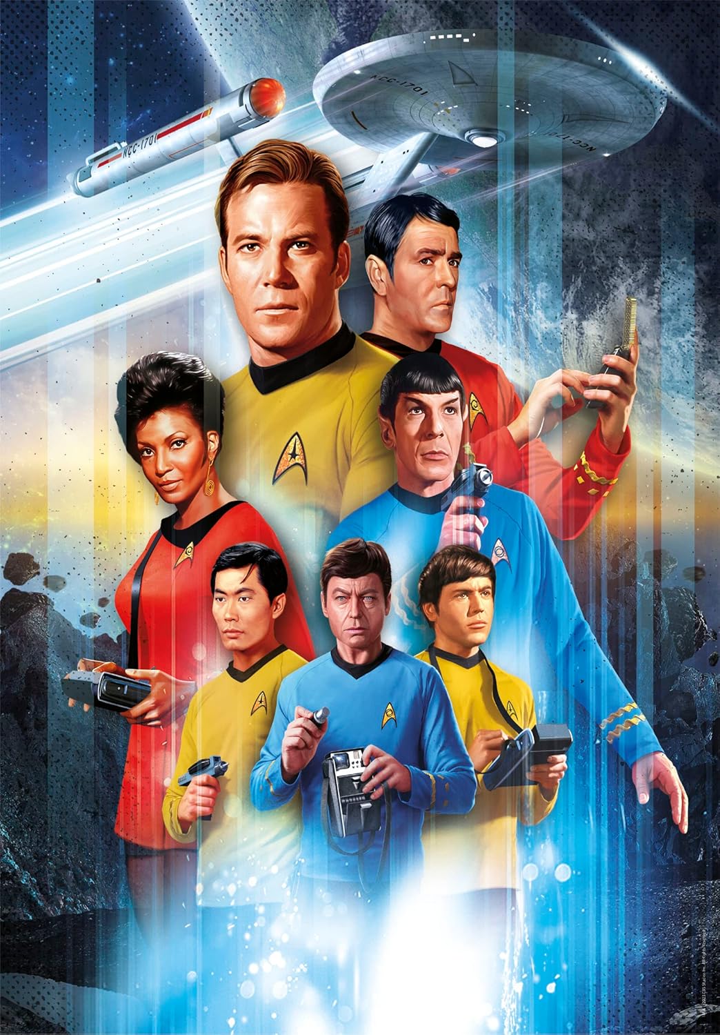 Clementoni – Star Trek – Cult Movie – Collection Puzzle of 500 Pieces – Patience and Thinking Game – Portrait Size – Net Image – 49 x 36 Cm – Ages