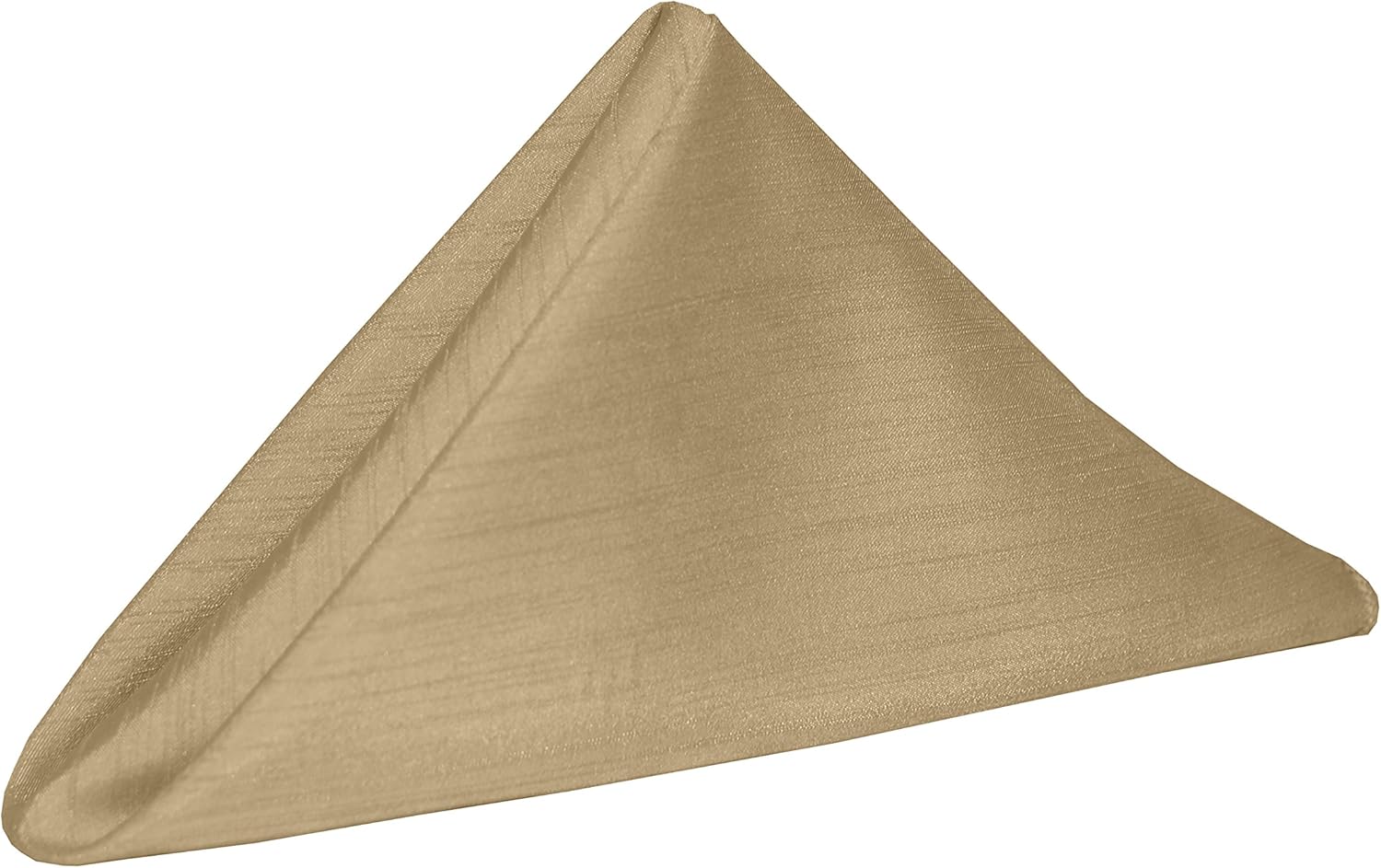 Ultimate Textile -1 docena – Reversible Shantung Satin – Majestic – Servilletas de tela Majestic de 17 x 17 pulgadas, color marrón claro