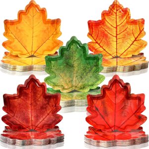200 platos desechables de papel de Acción de Gracias, platos con forma de hojas de arce a granel, platos de postre de otoño para vacaciones, 200 platos desechables de papel de Acción de Gracias, platos con forma de hojas de arce a granel, platos de postre de otoño para vacaciones,