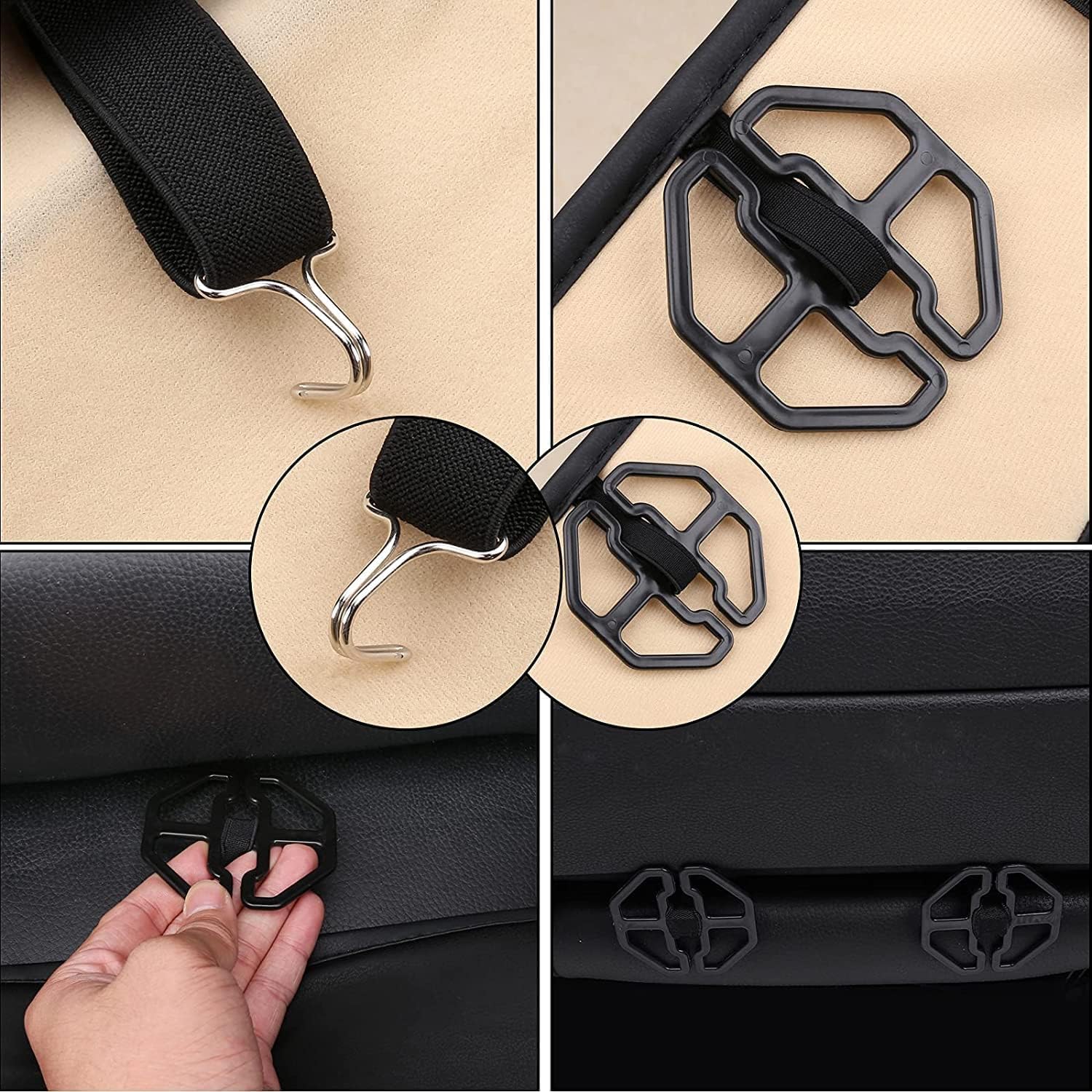 Coverado Fundas de asiento, fundas de asiento de automóvil, fundas de asiento delantero, fundas de asiento de automóvil, fundas impermeables para