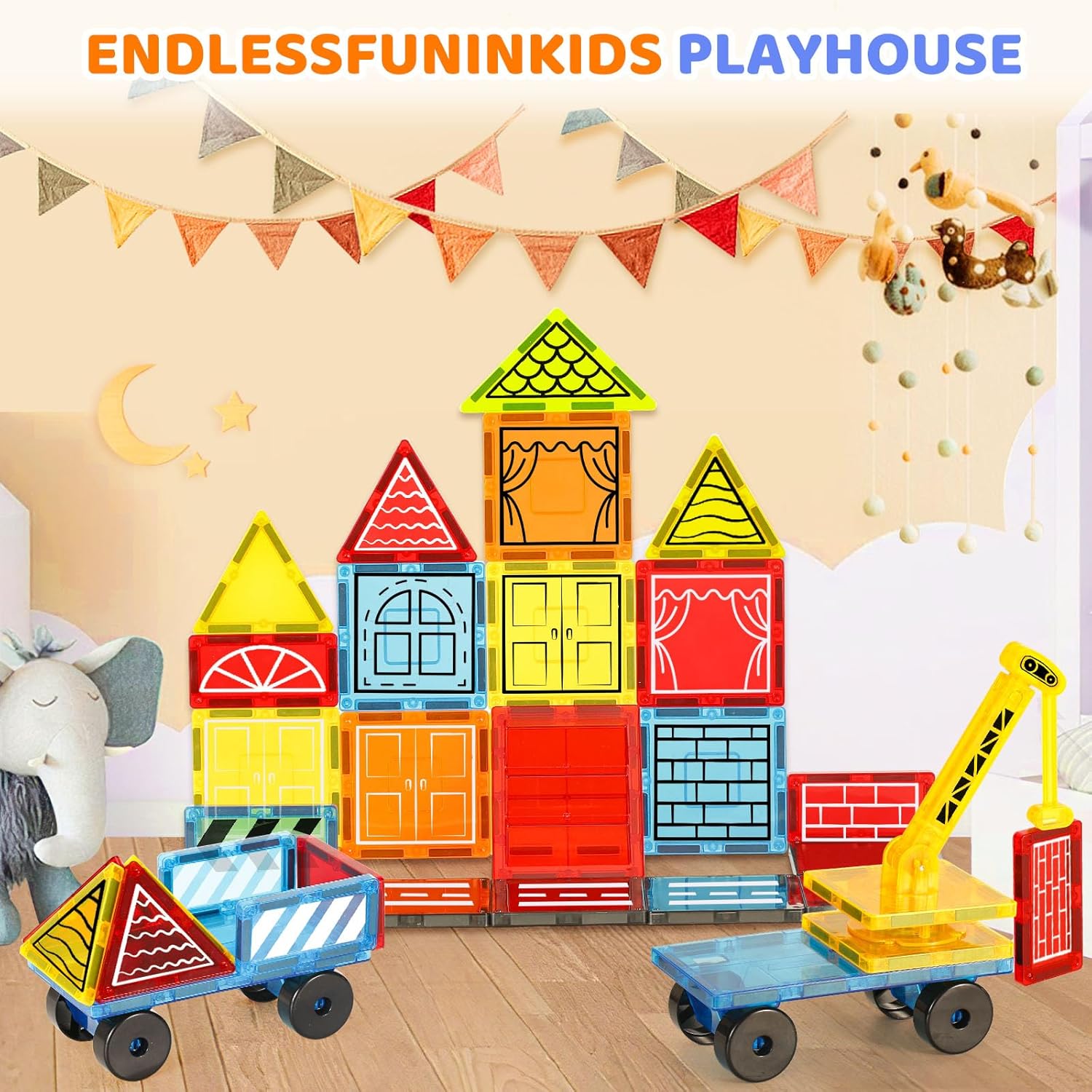 Azulejos magnéticos para niños, bloques magnéticos, juguetes magnéticos, juego de construcción magnético, bloques de construcción magnéticos para