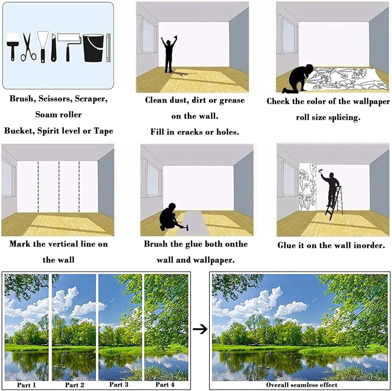 Papel tapiz 3D de paisaje de cascada, decoración de póster personalizado de bosque de Nueva Zelanda, pintura de pared para dormitorio y sala de