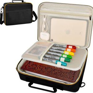 Peciue Funda grande para la Biblia, diario para la Biblia, librero de transporte para bolígrafos, libros de trabajo, resaltadores, para iPad, papel Peciue Funda grande para la Biblia, diario para la Biblia, librero de transporte para bolígrafos, libros de trabajo, resaltadores, para iPad, papel