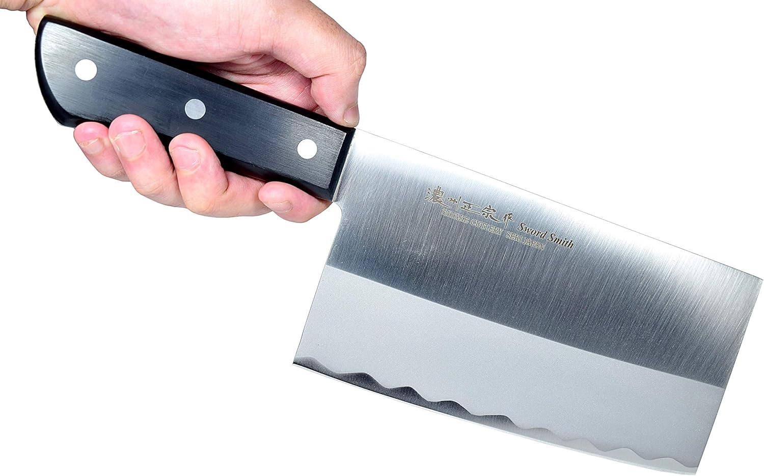 Seki Japan MASAMUNE, cuchillo de carnicero profesional de acero inoxidable, mango POM, 7.1 pulgadas (7.087 in)