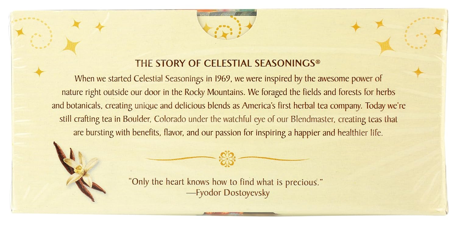 Celestial Seasonings Té negro, cascanueces dulce, 18 unidades