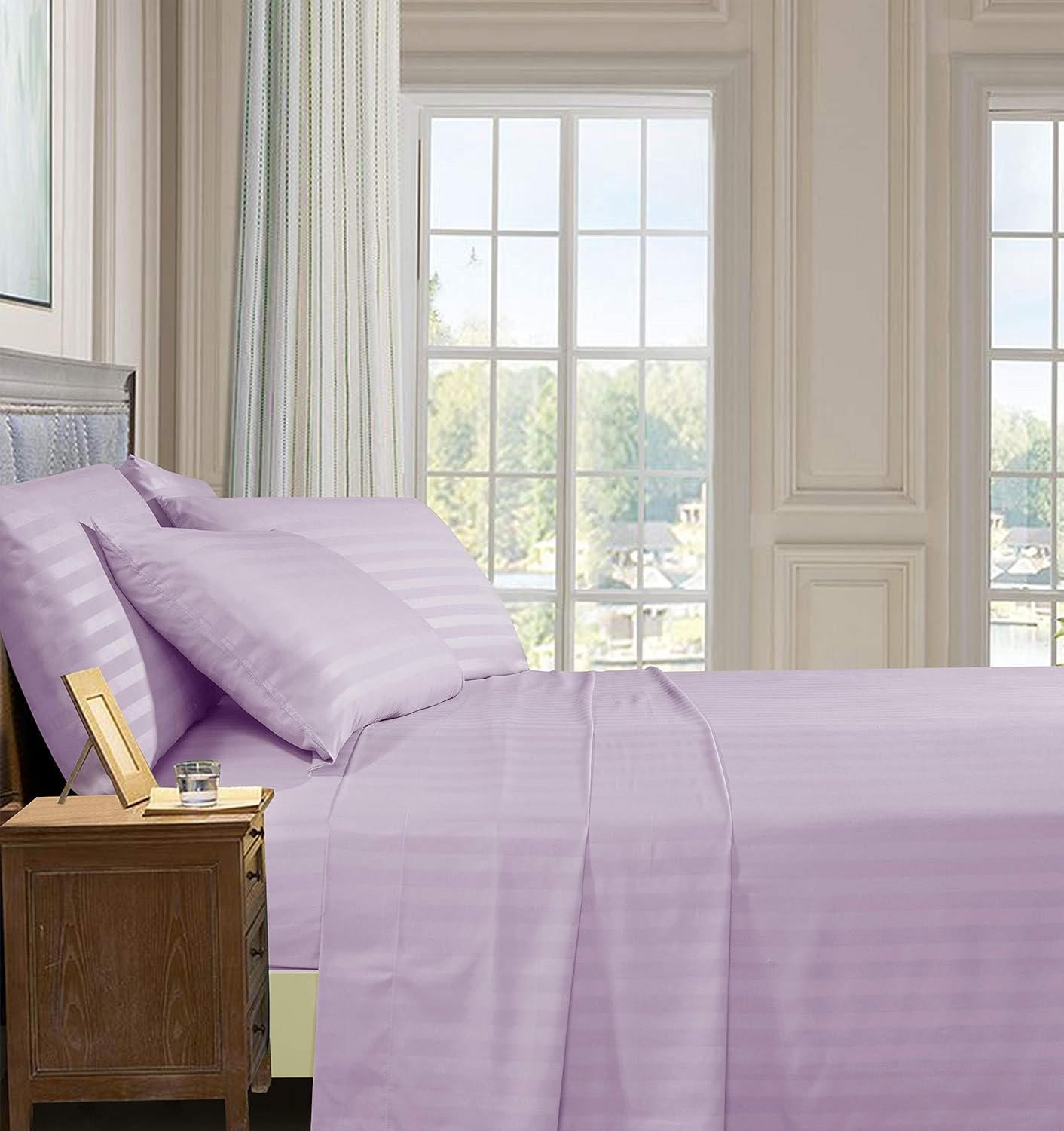 Elegant Comfort Juego de sábanas de 4 piezas más suave y acogedor, 1500 microfibra de alta calidad hotelera, lujoso juego de sábanas de 4 piezas a