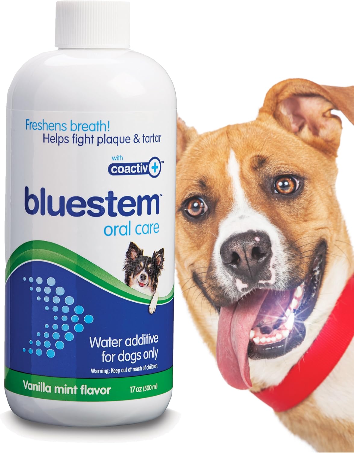 Aditivo de agua para mascotas Cuidado bucal para perros y gatos, mal aliento, enjuague dental ambientador trata placa y dientes sarro. Tratamiento