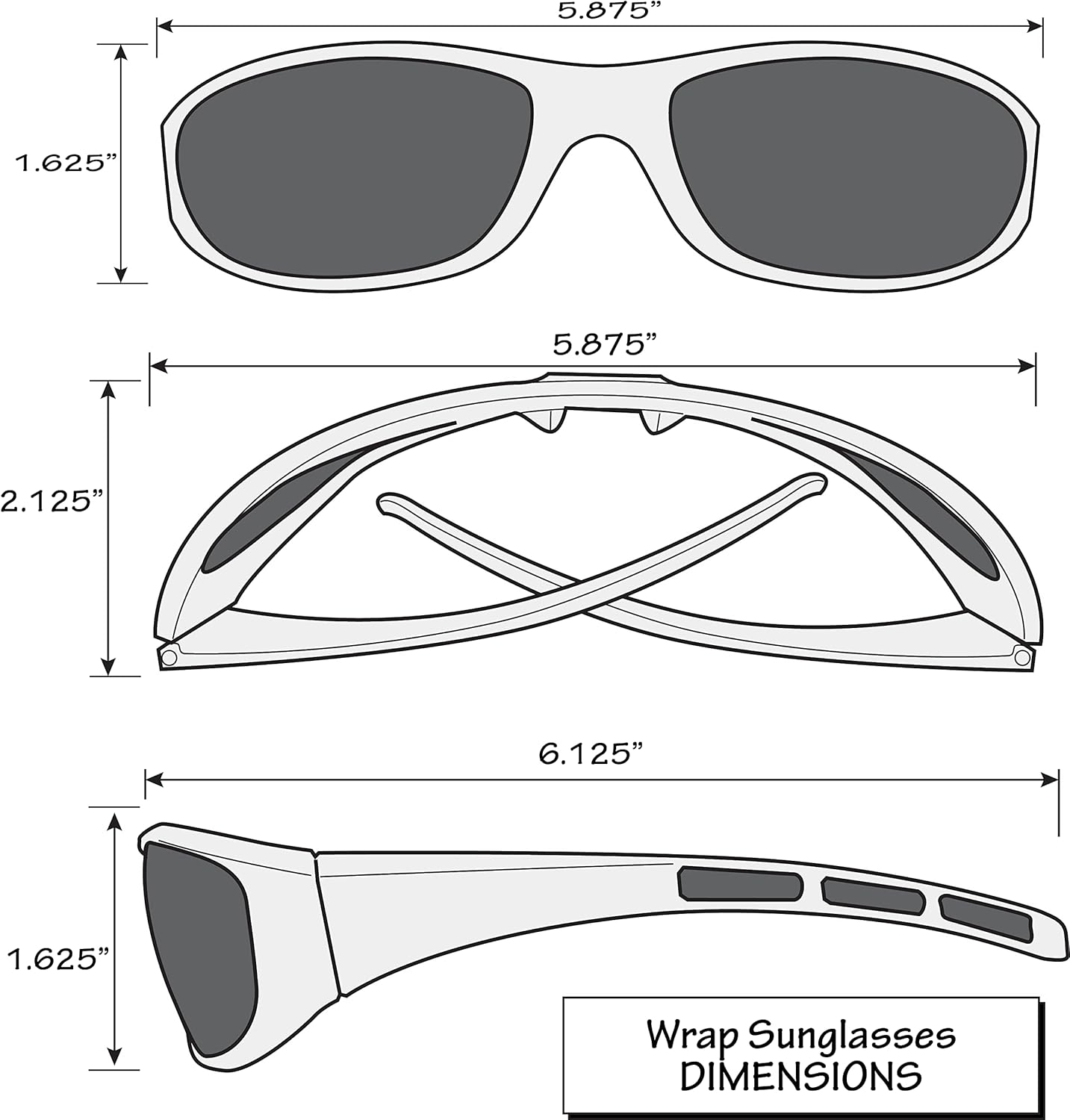 Siskiyou Men’s Wrap Sunglasses