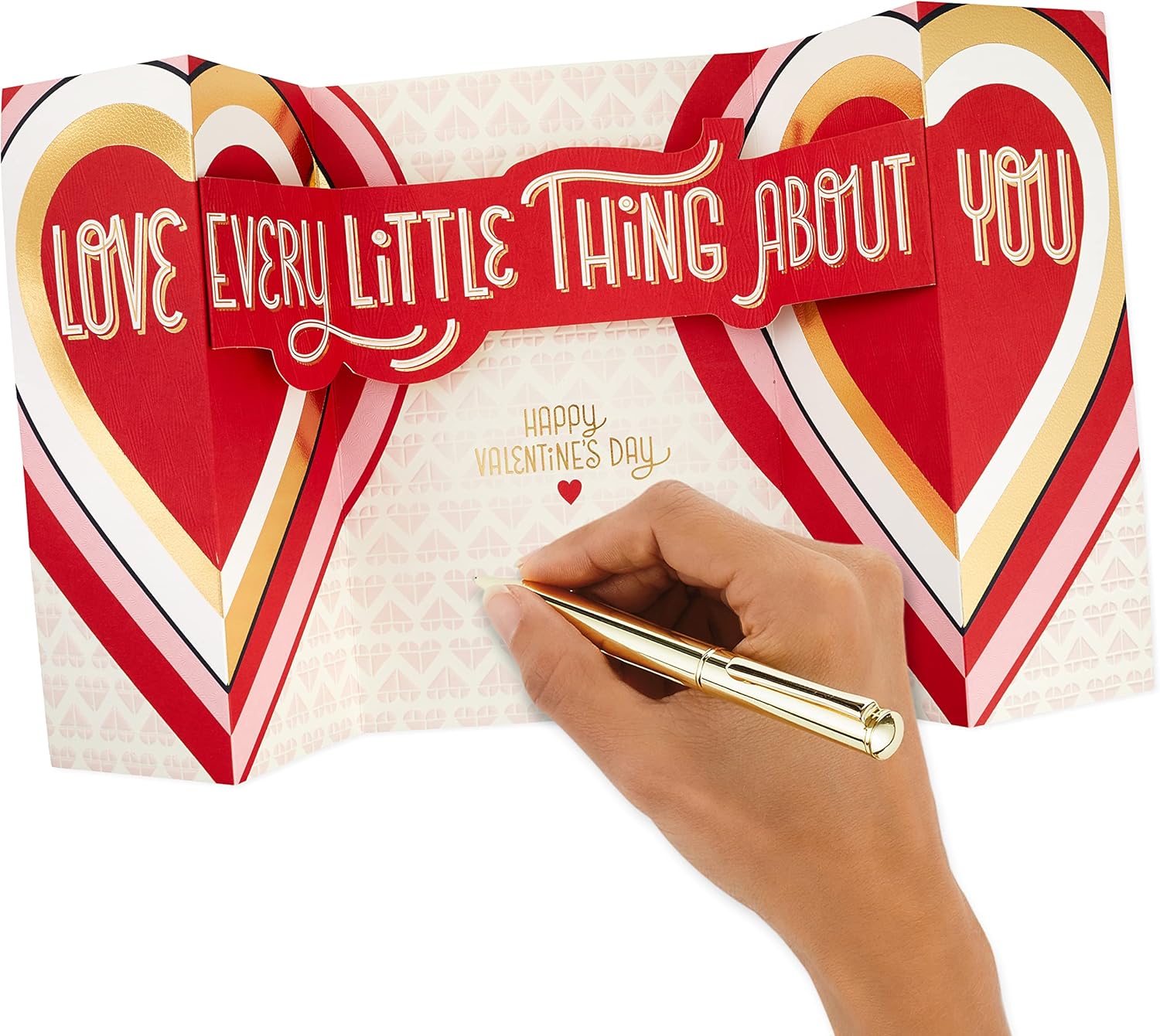 Hallmark Tarjeta del día de San Valentín para marido, esposa, novio, novia (pancarta, Love Everything About You)