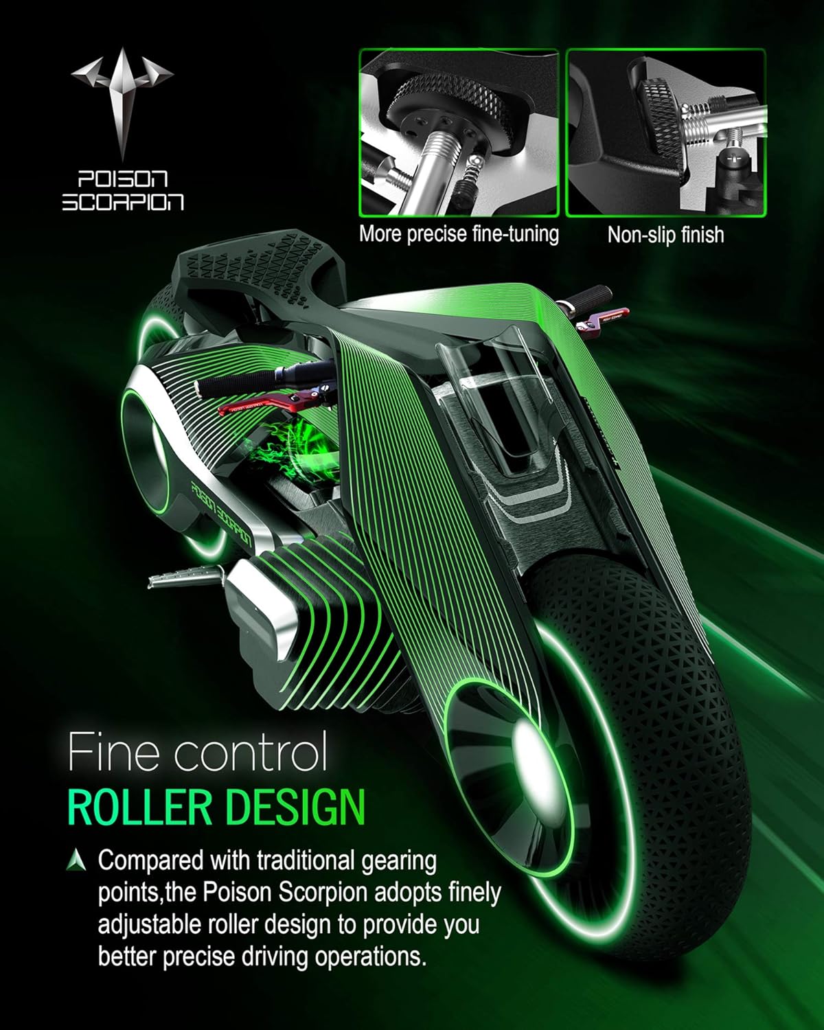 POISON SCORPION Palancas de embrague de freno de motocicleta rojas rueda ajustable corta compatible con DL650 V-Strom 2004-2010  SV650 SV650S