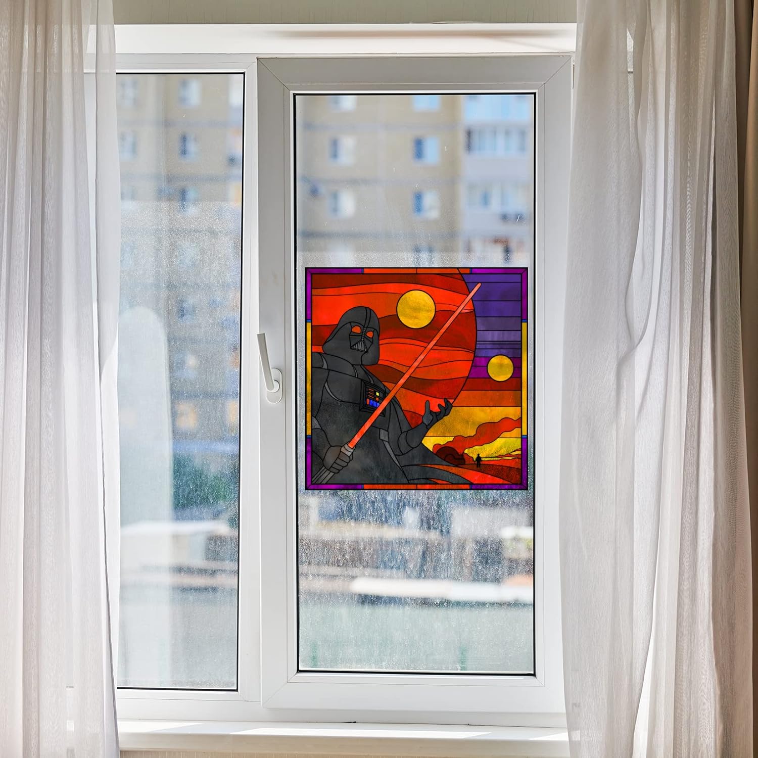 SW Vader – Lámina para vidrieras (36 x 36 pulgadas)