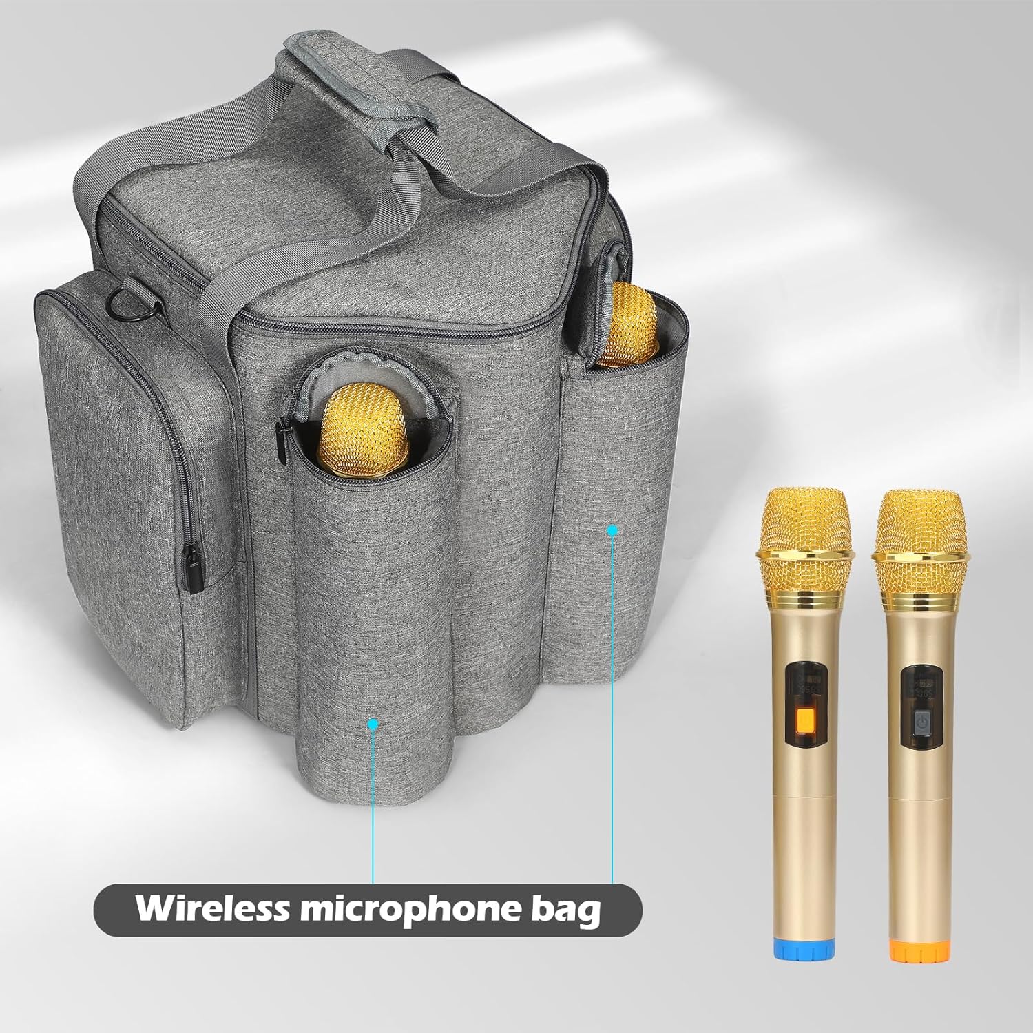 Funda de transporte portátil compatible con altavoz Bluetooth portátil Bose S1 Pro (gris)