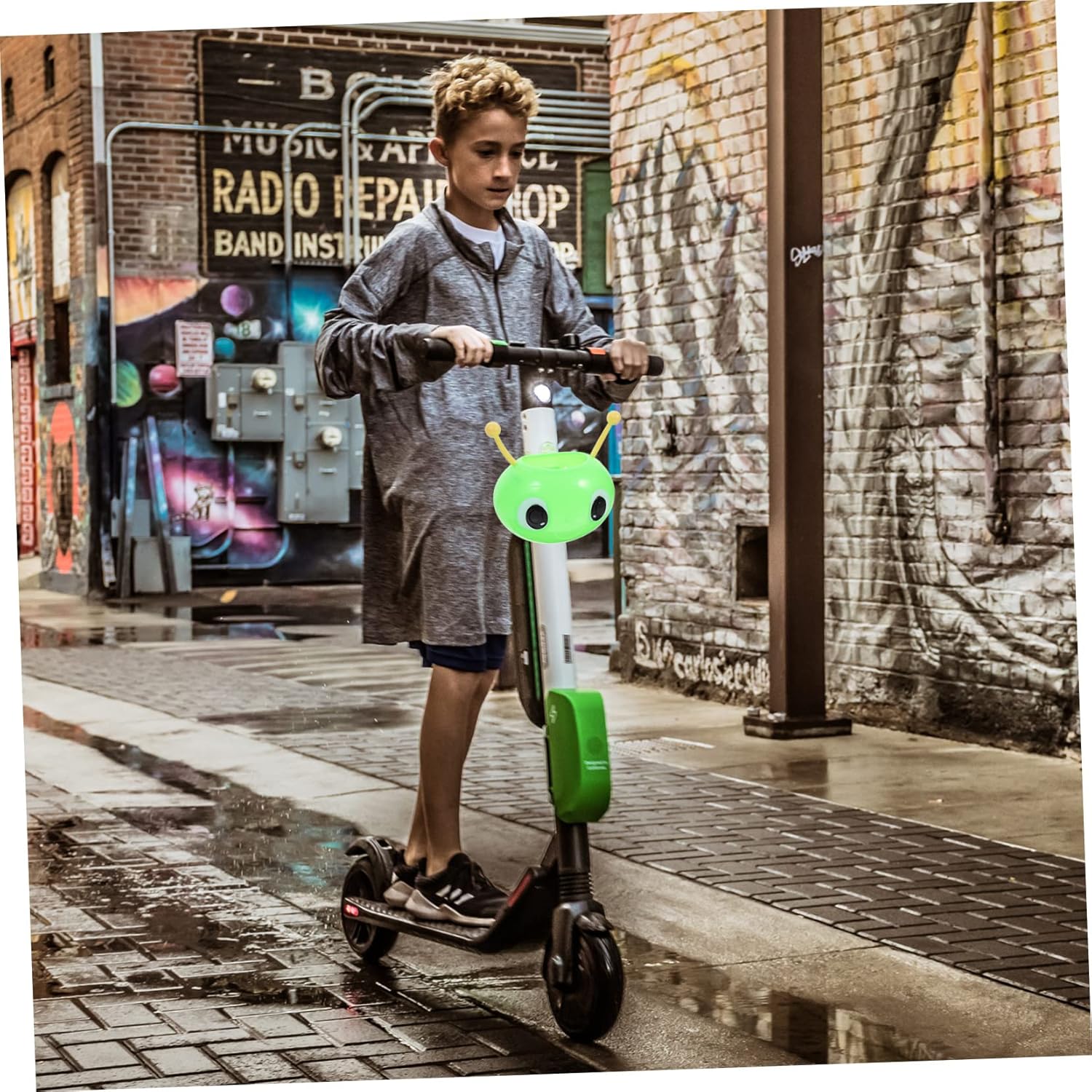 BESPORTBLE Quad Bike Scooters para niños pequeños estilo animal cesta bicicleta scooter cesta delantera bicicleta niños bicicleta