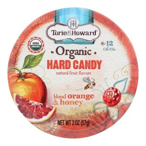 Caramelo duro orgánico de naranja sanguina y miel, 2 onzas (caja de 8) Caramelo duro orgánico de naranja sanguina y miel, 2 onzas (caja de 8)