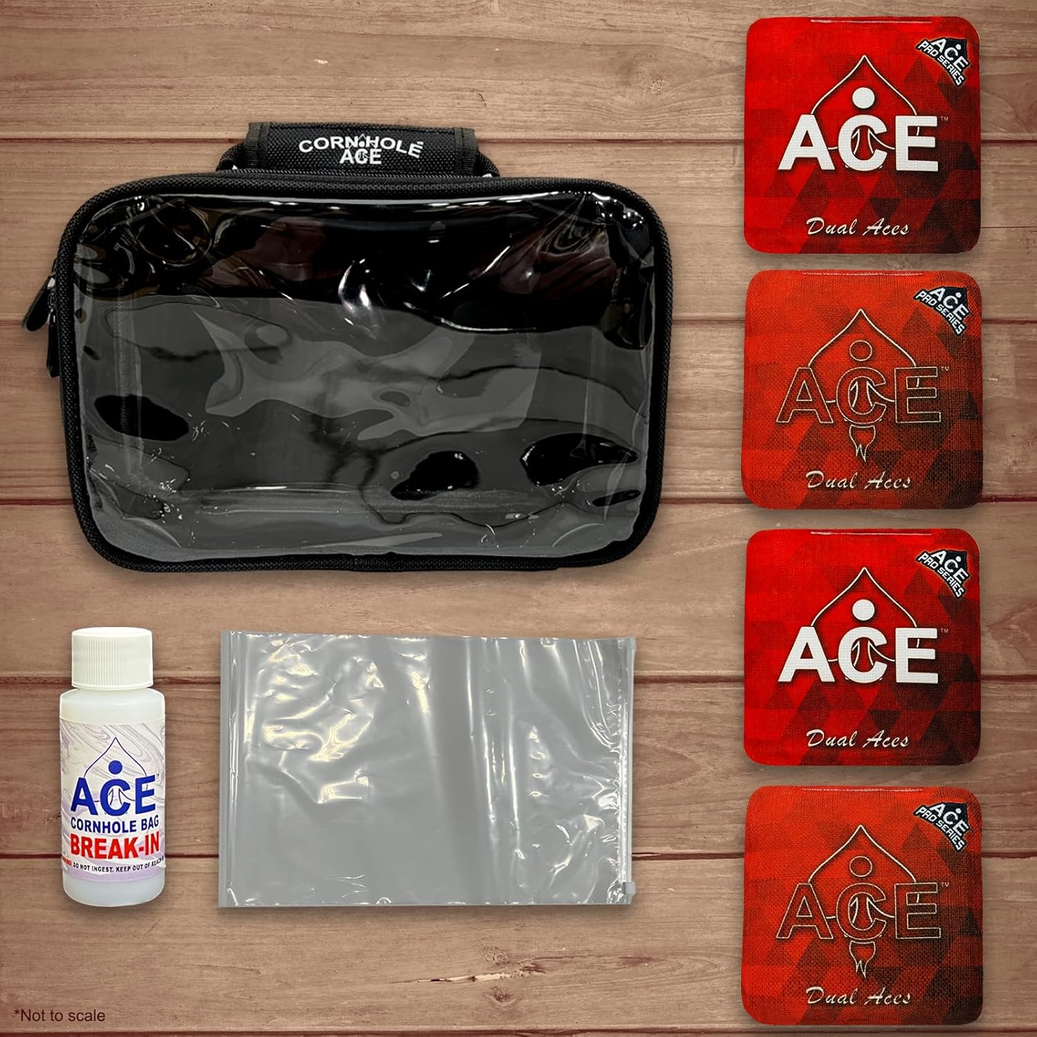 Dual Aces  ACE Pro Bolsas de Cornhole + Kits PRO  Doble cara Slick Slicker Slicker para todo tipo de clima  Bolsa opcional para romper y llevar